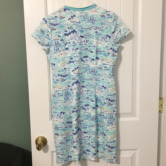 Talbots Beach 🏖 🏝 Prints Polo Dress - Picture 4 of 4